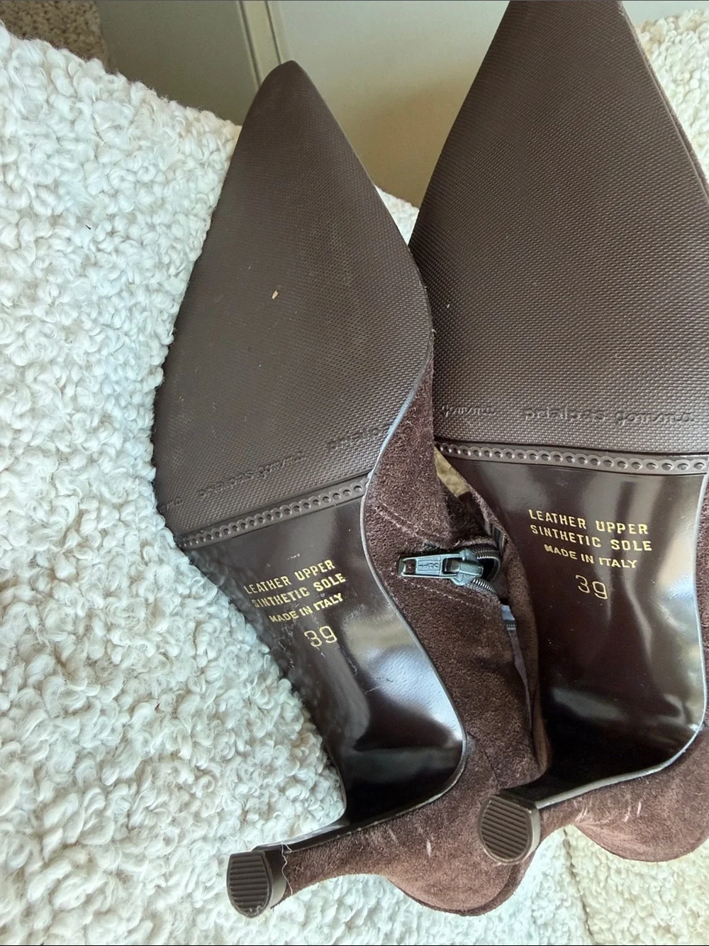 Over-the-Knee Brown Suede Pointed-Toe Stiletto Boots